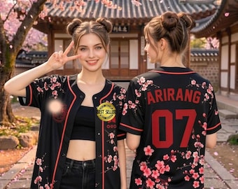 Custom BT Baseball Jersey,Bangtan 2026 World Tour Shirt,Personalized Kpop Concert Outfit,Hanbok Style Army Fan Merch,Arirang baseball Jerse