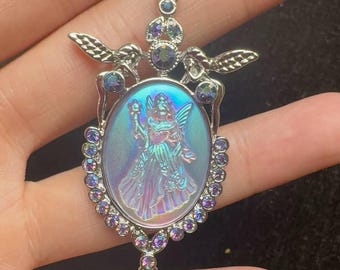 Naszyjnik Vintage Kirk's Folly Fairy Godmother Holographic Aurora Borealis AB