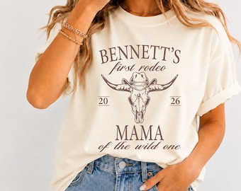 First Rodeo First Birthday Shirt Western Theme Birthday Boy 1st Birthday Rodeo Mama Dada Shirt Cowboy First Birthday Matching Family Shirt