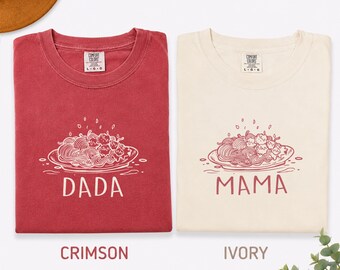 One Little Meatball First Birthday Shirts for Family: Italian Pasta Meatball Theme Birthday Tees