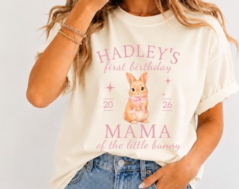 Some Bunny Is One First Birthday Shirt Bunny Theme Easter Birthday 1st Birthday Bunny Mama Dada Shirt First Birthday Matching Family Shirt