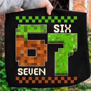 Trending Six Seven Meme Game Boys Kids png, game 67 png, grappig 67 png, I Was 6 Now I'm 7, Funny 6 7 Gamer, Funny 67 Gamer Kid, cadeau voor gamer