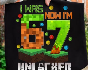 Jag var 6, nu är jag 7, upplåst, Six Seven 67 meme-spel för barn, png, gamerfödelsedag, 67 png, det är min födelsedag png, 7-årsdagspojke, rolig 6 7-gamer
