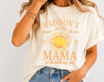 First Trip Around The Sun First Birthday Shirt Sun Theme 1st Birthday Mama Dada Sun Shirts Sun First Birthday Matching Family Shirt 1st Trip