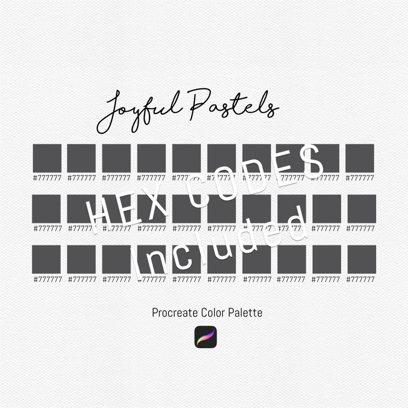 Joyful Pastels Procreate Color Palette, Procreate Swatches, Digital Download image 3