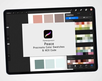 Peace: A Serene Procreate Color Palette Inspired by Tranquility