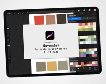 November Reverie: A Serene Autumn Procreate Palette