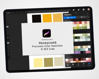 Honeycomb Harmony: Procreate Color Palette for Spring & Easter