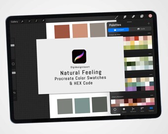 Natural Feeling: A Masculine Procreate Color Palette for All Seasons