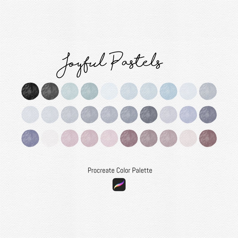 Joyful Pastels Procreate Color Palette, Procreate Swatches, Digital Download image 2