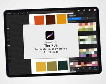 Groove Time: The 70s Inspired Procreate Palette