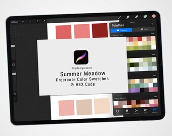 Summer Meadow: A Versatile Procreate Color Palette for Every Occasion