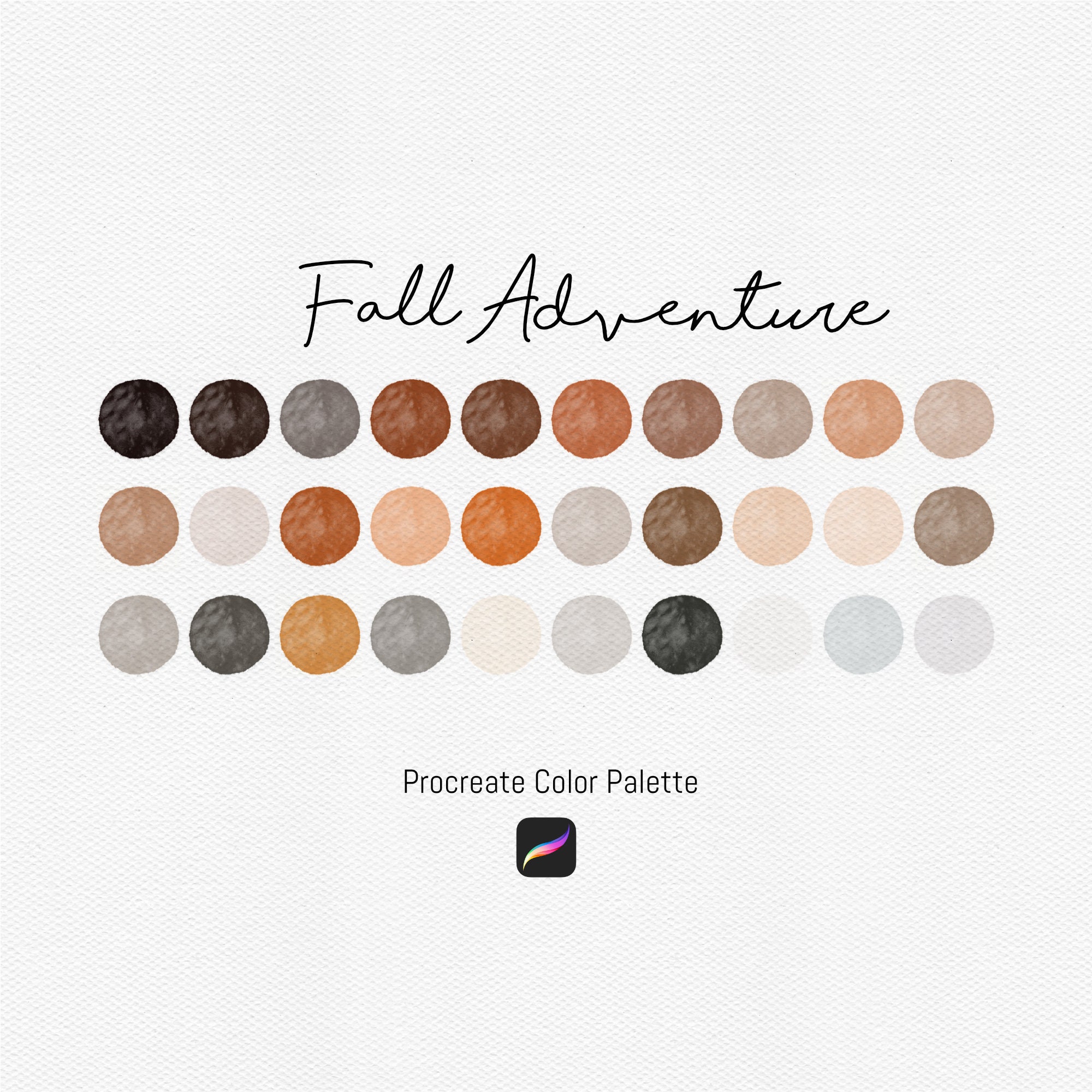Fall Adventure Procreate Color Palette, Procreate Swatches, Digital ...
