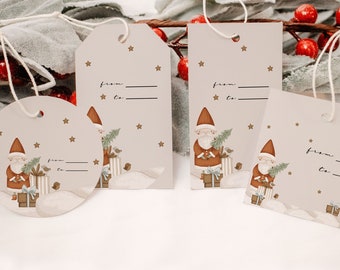 Festive Christmas Gift Tag Collection: Santa’s Secret Christmas Tag