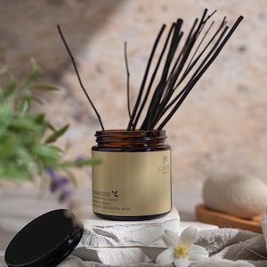 Reed Diffuser 45ml | White Tea & Jasmine | Thai Inspired Home Fragrance | Cher Aroma.