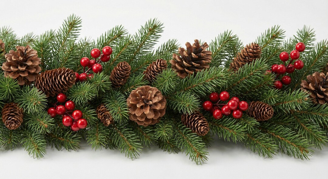 Guirlande De Sapin De Noël À L'Envers Pour Escalier - Décoration D Guirlande De Sapin De Noël À L'Envers Pour Escalier - Décoration D