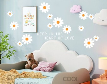 Flowers Wall Decals - calcomanías de pared guardería infantil pegatina de pared decoración de la habitación decoración del hogar decoración del hogar arte