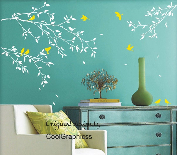 Wall decal branches wall decal nursery wall decal tree vinyl Etsy