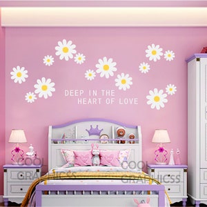 Flowers Wall Decals - wall decals child nursery wall sticker wall decor room decor home decor art