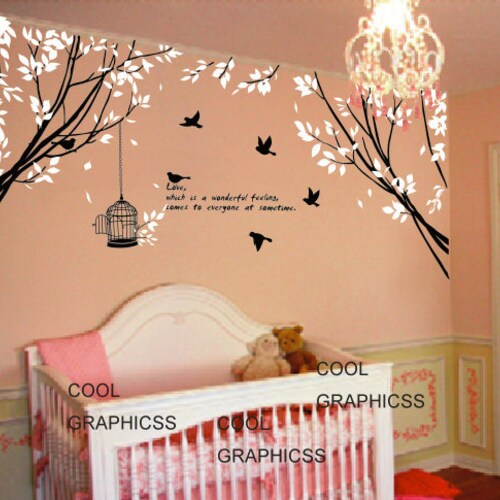 Vinyl Wall Decals Trees Wall Sticker Baby Nursery Children Etsy UK