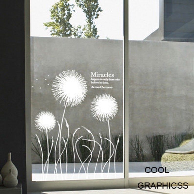Abstract Dandelions Vinyl Wall Decal Sticker Art