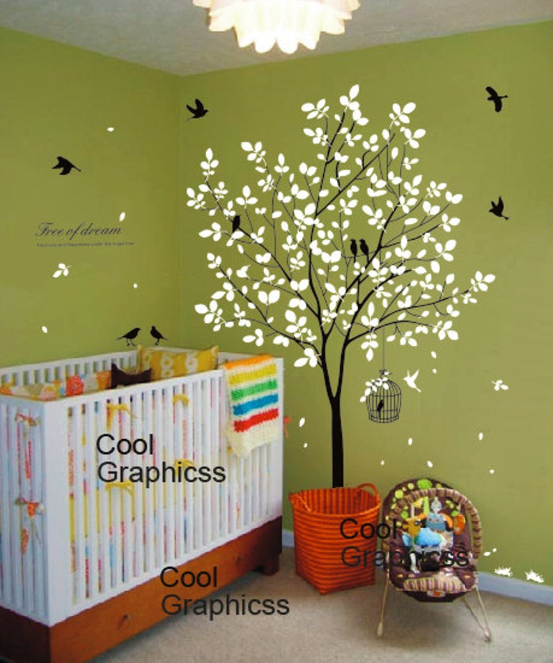 Wall decal tree wall sticker office wall decal nursery bedroom Etsy