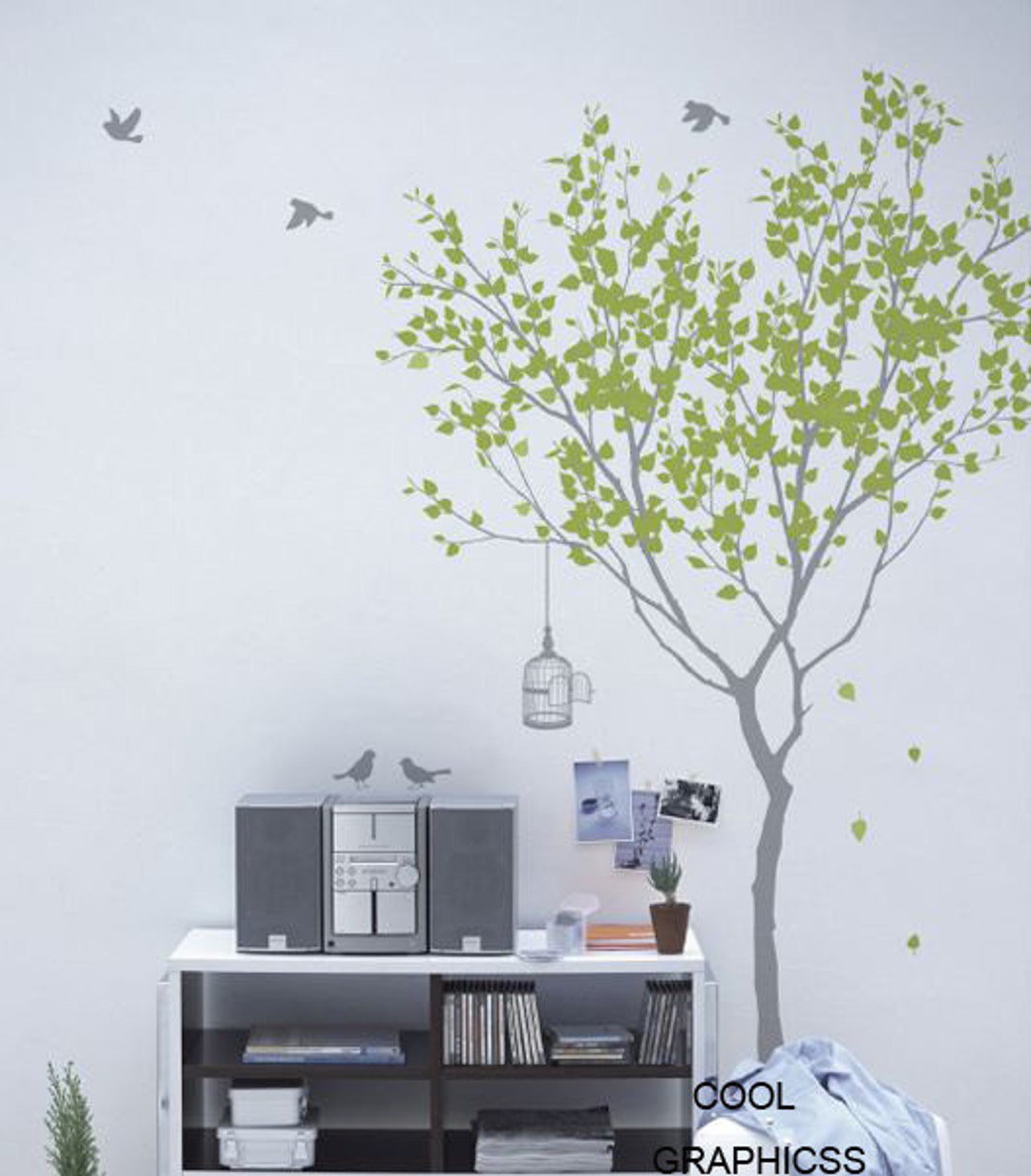 Love Tree 73 Inches Tall vinyl Wall Decal Sticker Art - Etsy