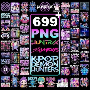 Huntrix Kpop Demon Hunters PNG, design maglietta gruppo Kpop Idol, cena tra ragazze PNG, gruppi Saja Boys Girls PNG, fan di Huntrix, download digitale