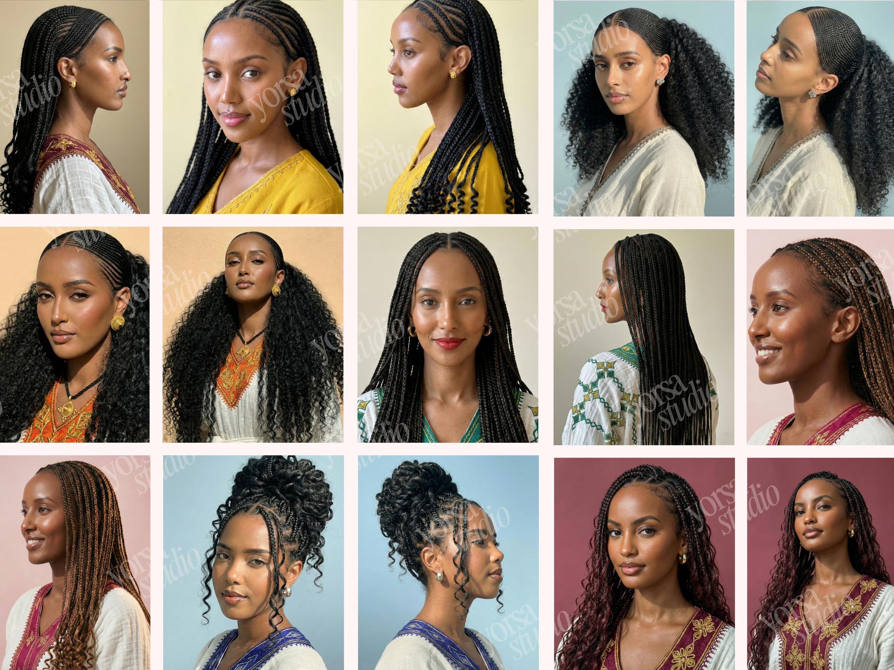 Habesha Braid Photo, Photo Braids, Braids Stock, Habesha Hair, Hair