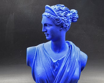 Artemis Greek Goddess of Hunt Bust Statue, Art Museum Replica, Greek Mythology, Pop Art Statue, Greek Decor, Diana Statue