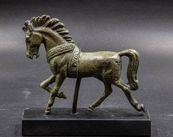 Alexander the Great Horse Statue, Bucephalus Bronze Sculpture, Ancient Greek Art, Equine Art Decor