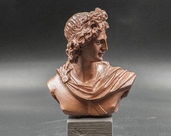 アポロンの胸像 ギリシャ神 石膏彫刻 古代ギリシャ 音楽と太陽の神