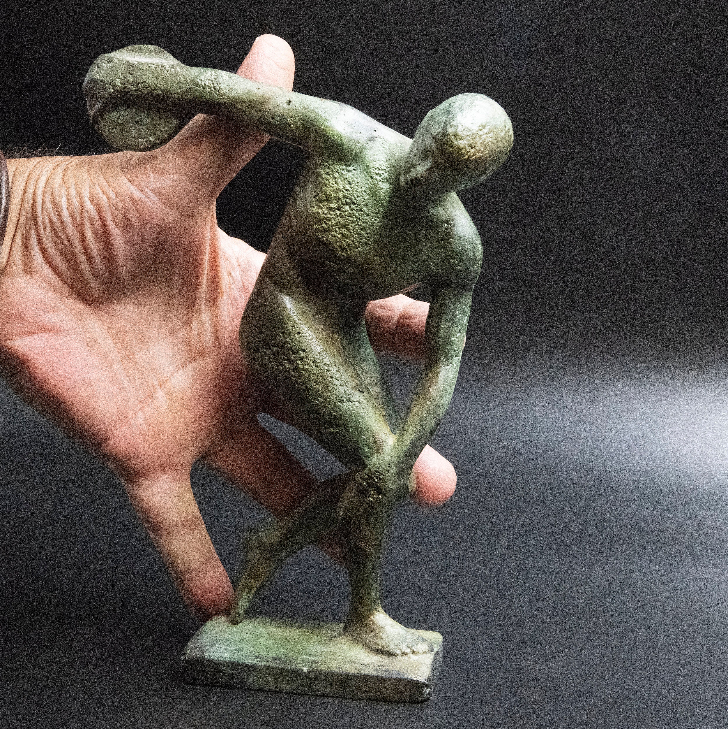 Discus Thrower Sculpture, Discobolus Greek Athlete Bronze ...