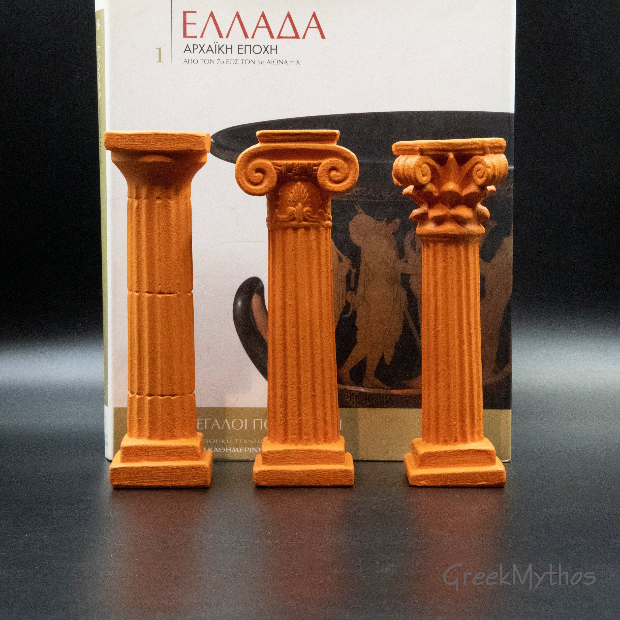 Art Objects IONIC COLUMN Unique hand assembled art object in a case ...