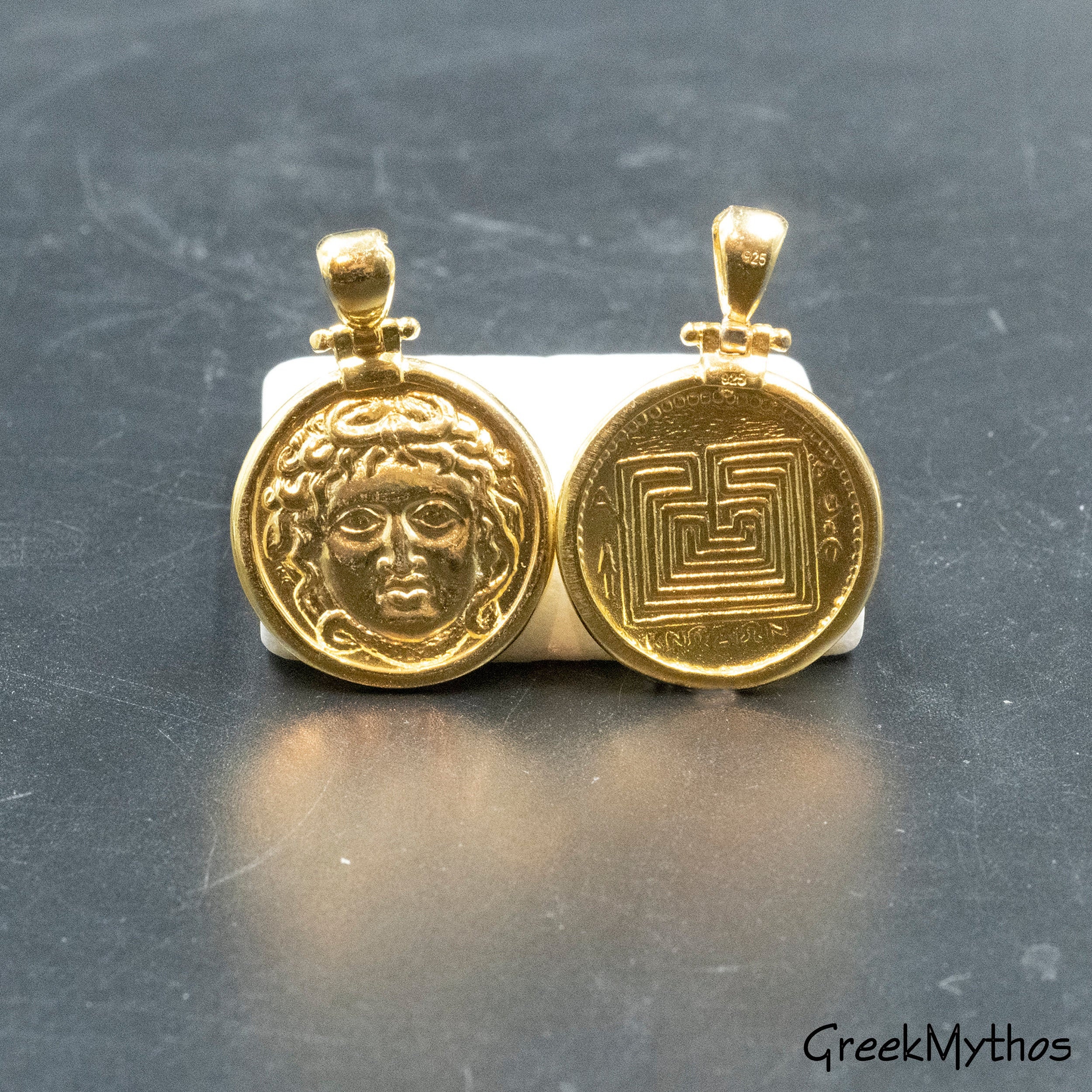 Medusa Head and Maze Labyrinth Ancient 