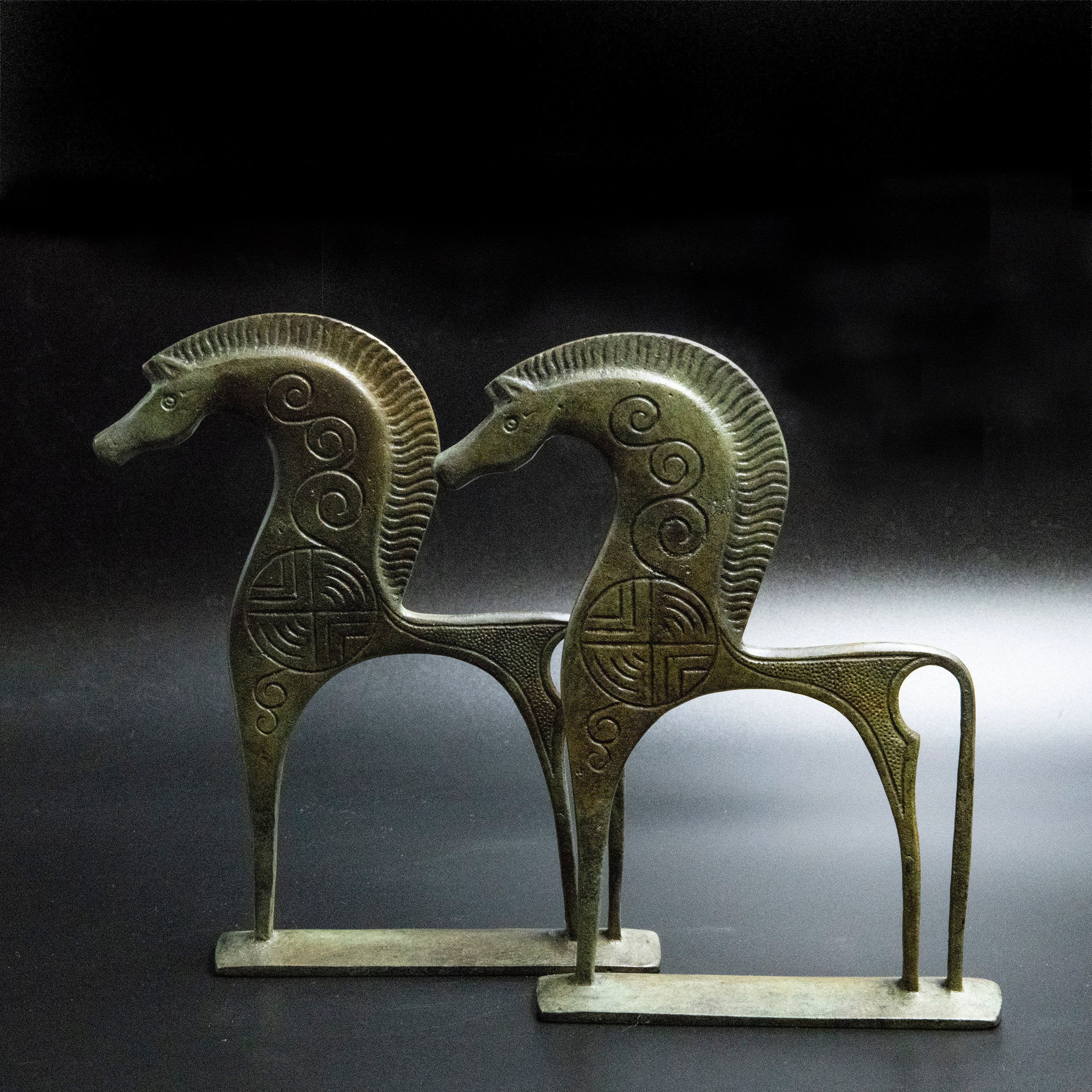 Greek Bronze Horse Statue Sculpture Ancient Geometric Era Etsy