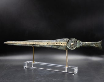 トロイアのヘクトルの装飾剣博物館レプリカ、古代ギリシャの青銅彫刻