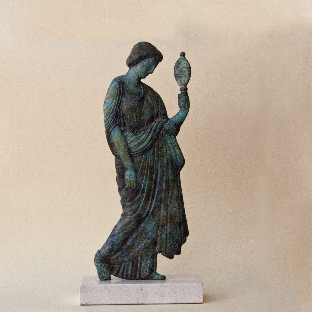古玩・ギリシャ「女神像」収集家現地入手・青銅 古玩・ギリシャ「女神像」収集家現地入手・青銅