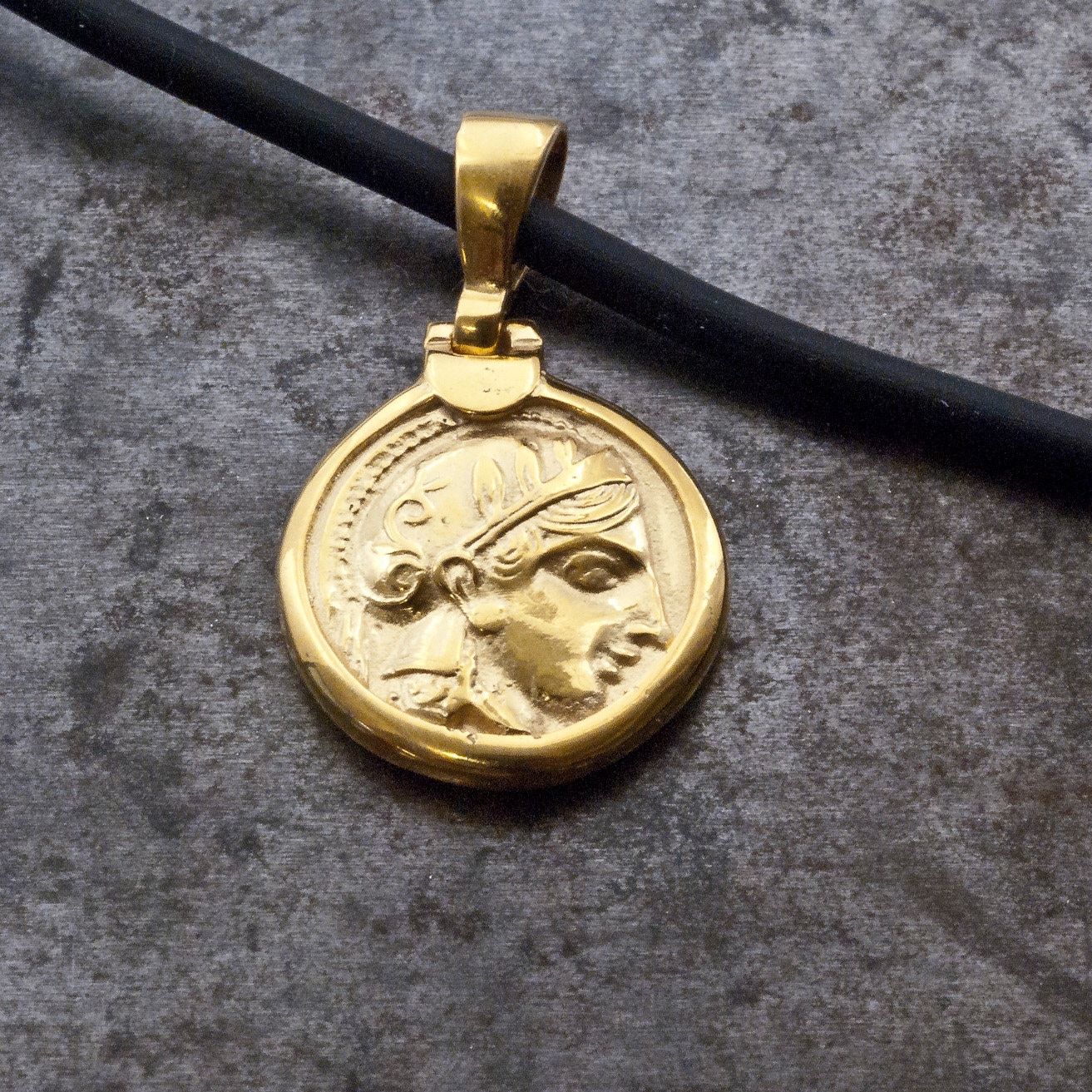 Gold or Silver Coin Necklace, Small 