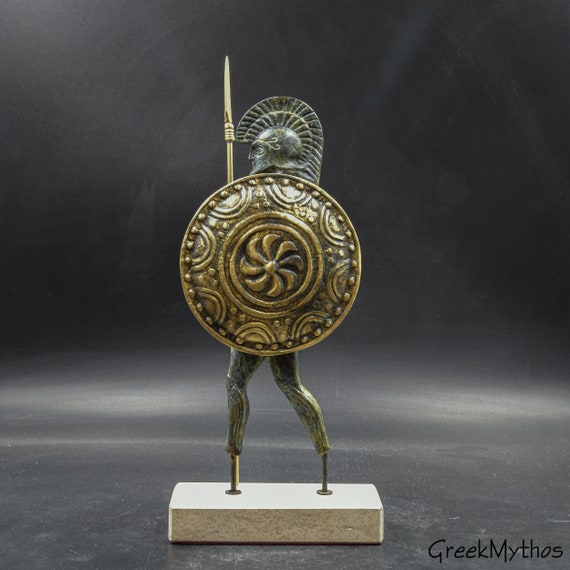 古代ギリシャの戦士の彫刻 Amazon.co.jp: スパルタの戦士の像、中世の兵士のコピーモデルの