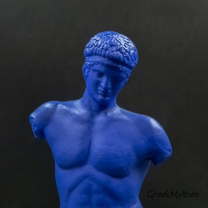 Nude Male Body Statue, Ancient Greek Naked Youth Torso, Museum Replica