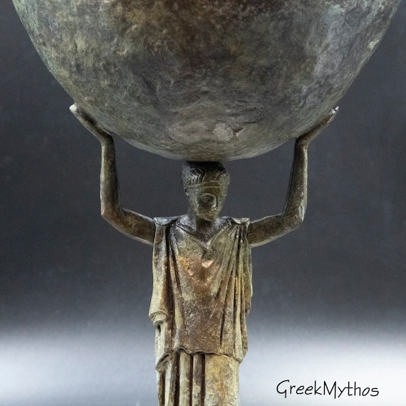 デルフィの古代ギリシャ青銅香炉、博物館レプリカ、ユニークな金属芸術