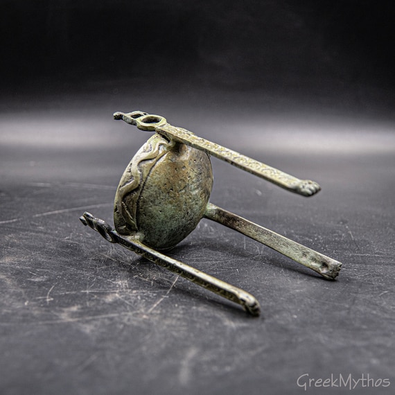 Bronze Tripod Vessel With Horses, Ancient Greece Sanctuary Tripod