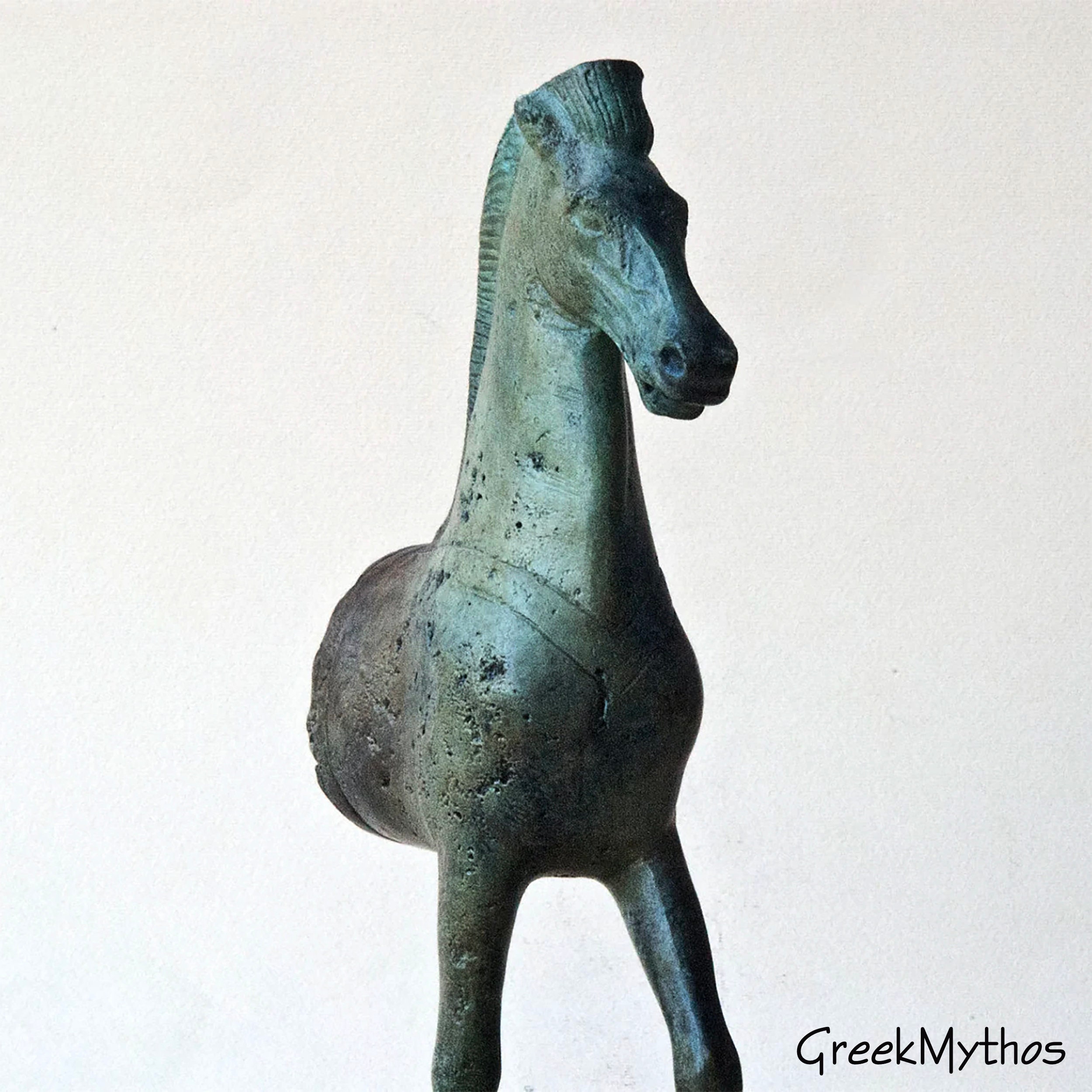Ancient Greek Bronze Horse Statue Parthenon Temple Athens Etsy