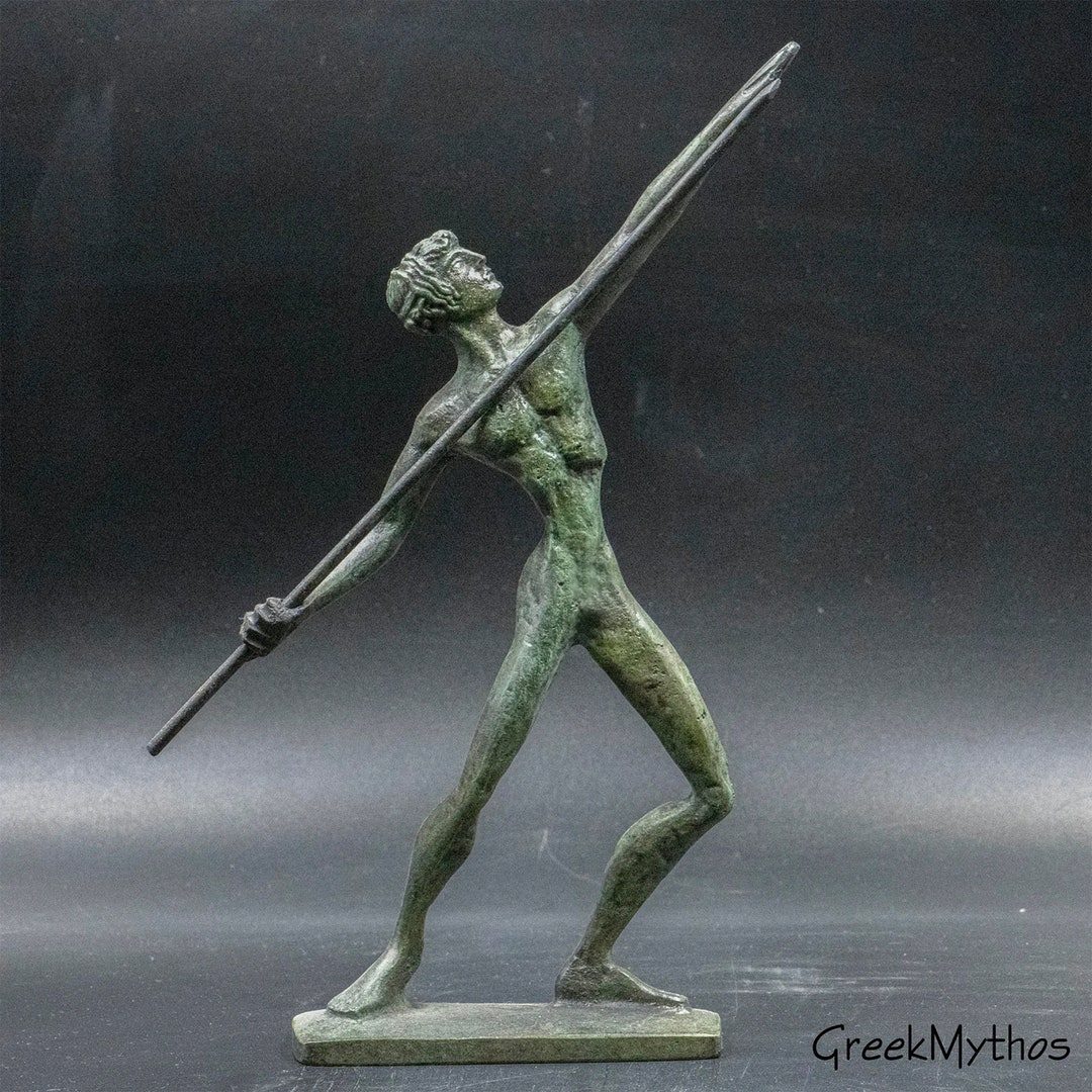 やり投げ選手のブロンズ像、槍投げ選手、古代ギリシャオリンピック