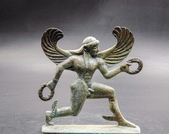 重量ブロンズ像　亀を遊んでいる男子　ギリシア神話　29cm大名品 ds456 il_340x270.6933013957_mz69.jpg