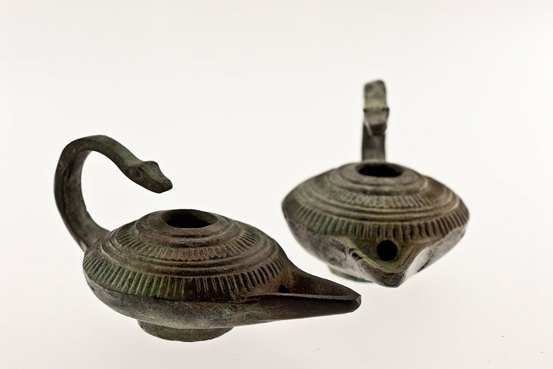 Lampada ad olio in miniatura greca antica lampada ad olio in - Etsy Italia