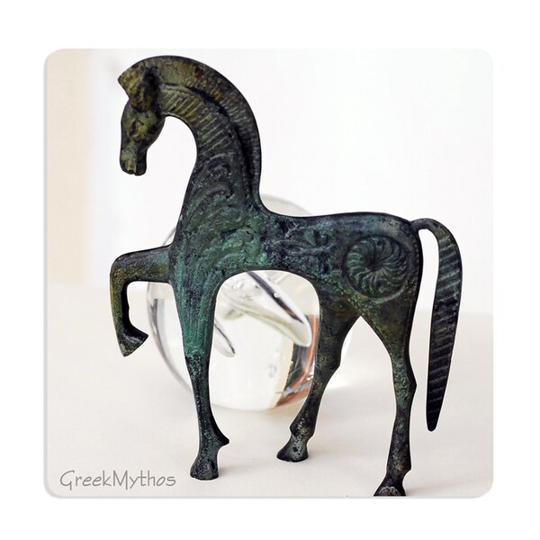 Greek Bronze Horse in Gallop