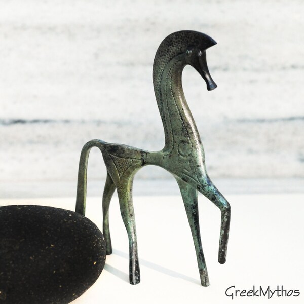 Greek Bronze Horse