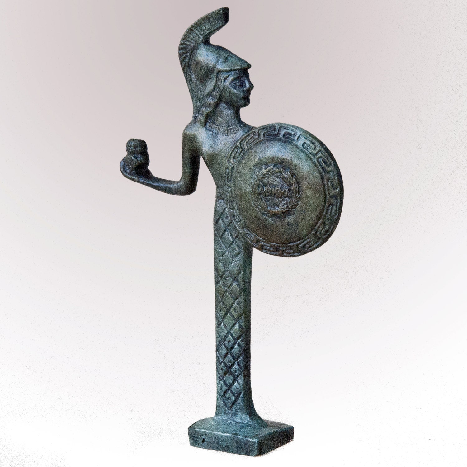 Greek Goddess Athena Bronze Small Statue, Greek Mythology, Ancient